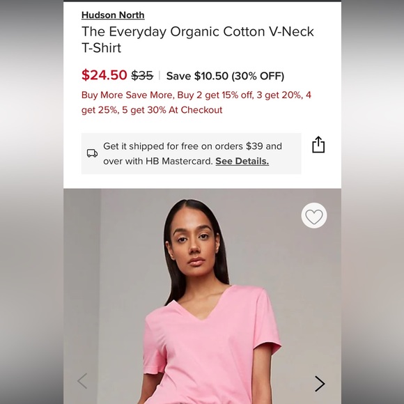 NWT Hudson T-Shirt - Picture 1 of 4